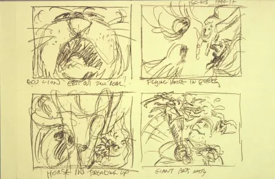 The Chronicles of Narnia animation storyboard 2