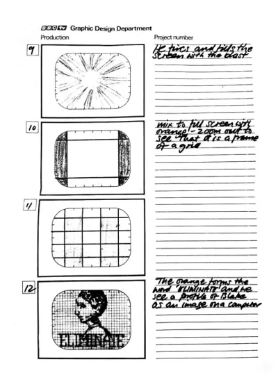 Blake's 7 title sequence storyboard 3
