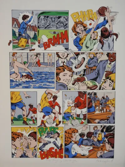 Grange Hill full page artwork