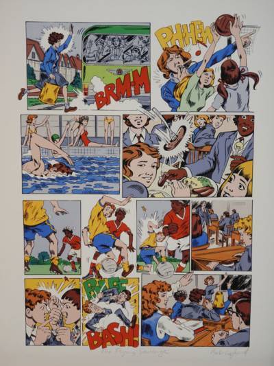 Grange Hill full page artwork