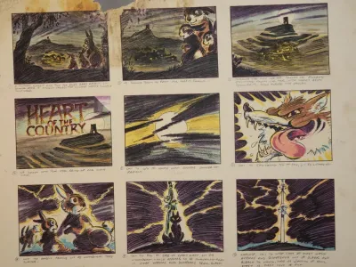 Heart of the Country original art storyboard 1