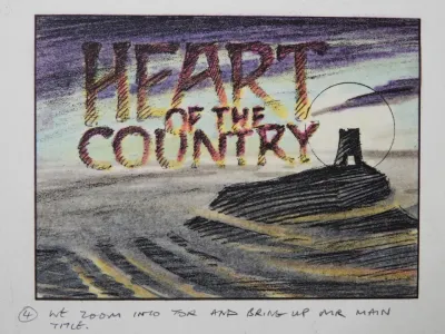 Heart of the Country original art storyboard 5