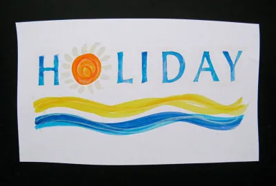 Holiday title frame