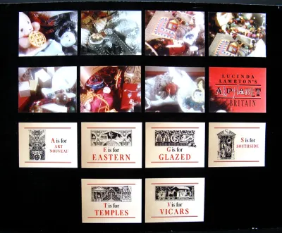 Lucinda Lambton's Alphabet of Britain concept board