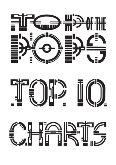 Top of the Pops typography design