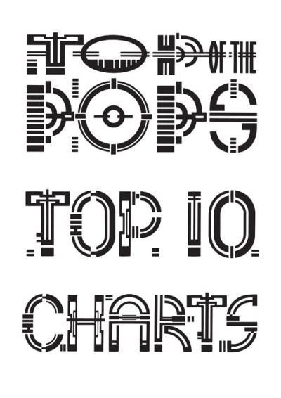 Top of the Pops typography design