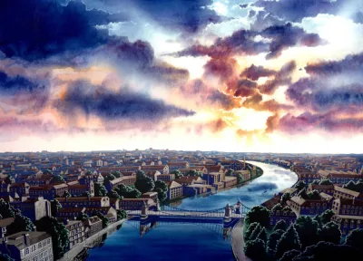 Pennies from Heaven Hammersmith Bridge artwork