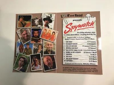 Spywatch publicity sheet 2