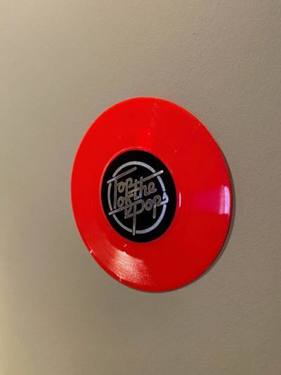 Top of the Pops red vinyl disc