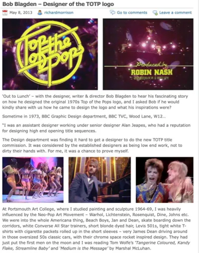 Bob Blagden interview