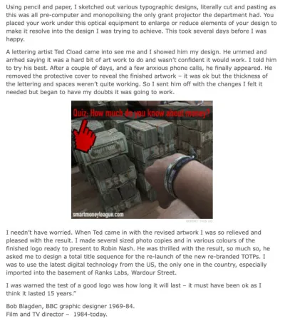 Bob Blagden interview 2