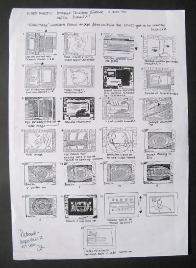Video Diaries storyboard