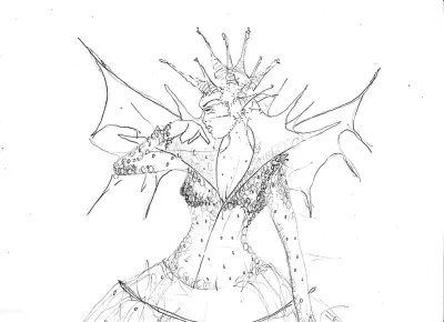 BBC2 Christmas - Wild Fairies costume design 1