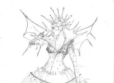 BBC2 Christmas - Wild Fairies costume design 1