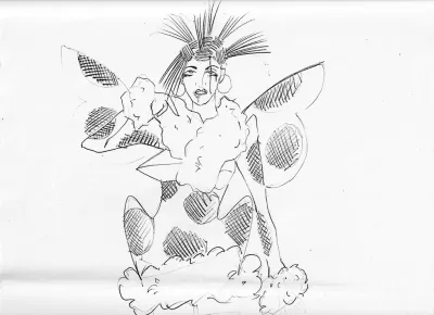 BBC2 Christmas - Wild Fairies costume design 3