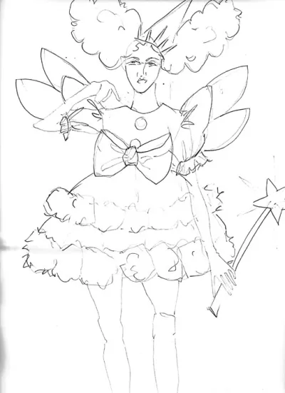 BBC2 Christmas - Wild Fairies costume design 6