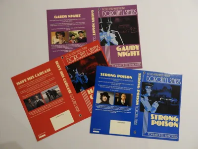 Dorothy L. Sayers book covers open