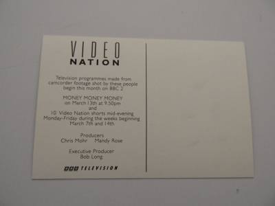 Video Nation postcard back
