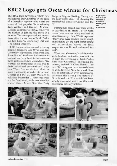 Wallace and Gromit Christmas '1st Post' publicity