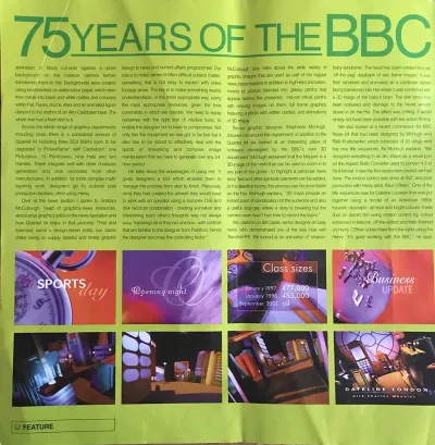 'Clips' 1998 article on BBC Graphic Design 2
