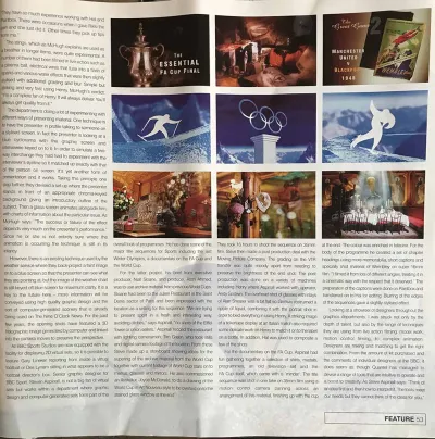 'Clips' 1998 article on BBC Graphic Design 3