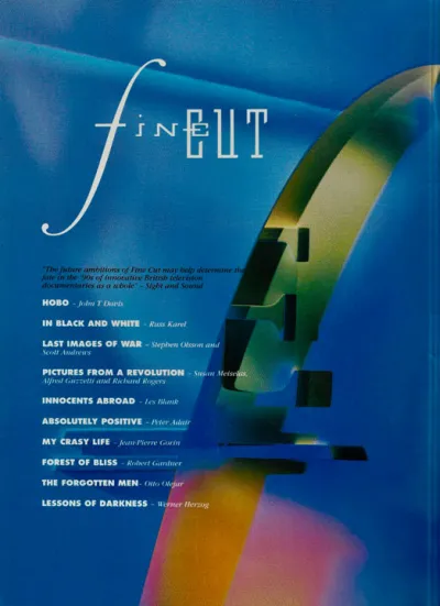 Fine Cut press pack back cover
