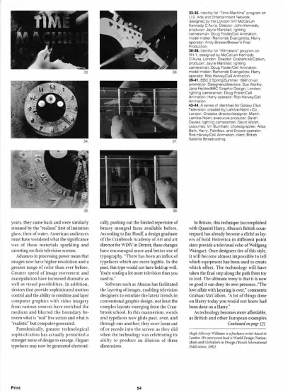 'Print' article on TV design 6