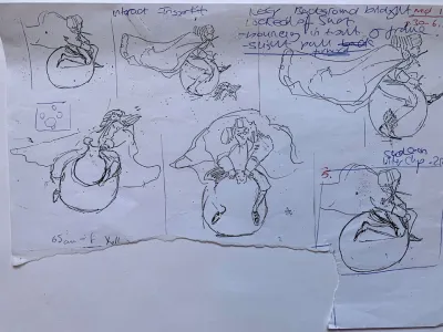 12 Days of Christmas Lords a-leaping storyboard