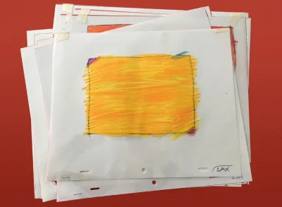 BBC1 Into '86 promotion cel 1