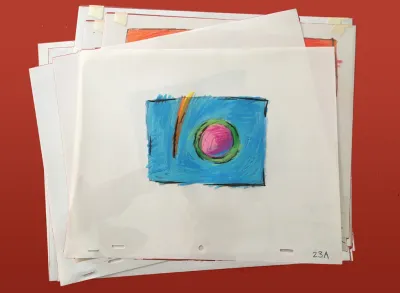 BBC1 Into '86 promotion cel 2