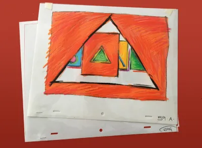 BBC1 Into '86 promotion cel 4