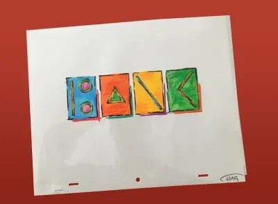 BBC1 Into '86 promotion cel 5