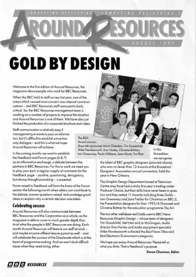 'Around Resources' Graphic Design Dept Feature 1