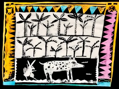 'Why the Agouti Has No Tail' illustration 1