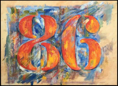 BBC1 Into '86 painting