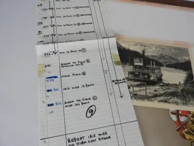 Blue Peter Special Assignment - Rivers artwork and camera dope sheet 2