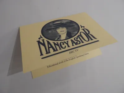 Nancy Astor press invitation 1