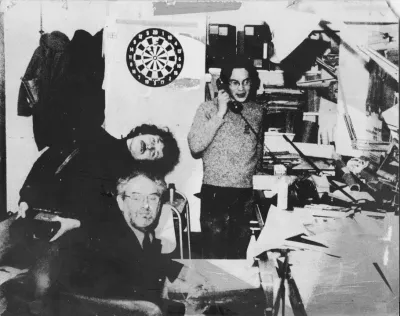 News Graphics Office Lime Grove Studios about 1975