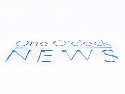 BBC One O'Clock News titles logo