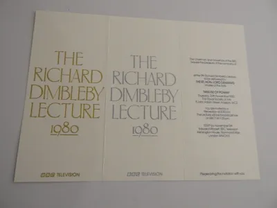 The Richard Dimbleby Lecture invitation