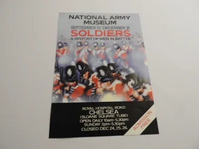 Soldiers exhibition flyer