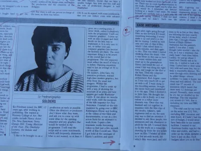 Soldiers press cutting