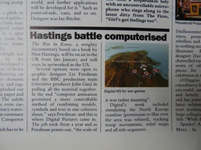 The War in Korea press cutting 1