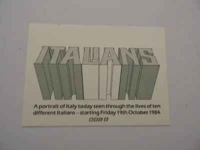 Italians publicity postcard