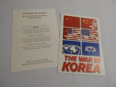 The War in Korea postcard