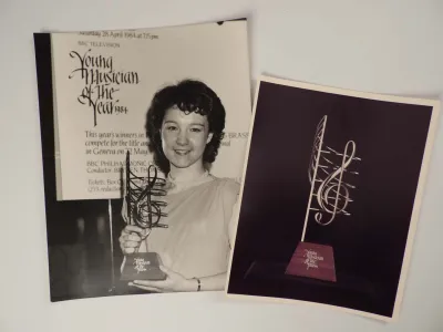 Young Musician of the Year trophy press cutting 1