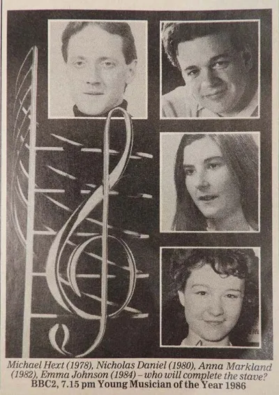 Young Musician of the Year trophy press cutting 3
