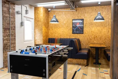 Common room with football table