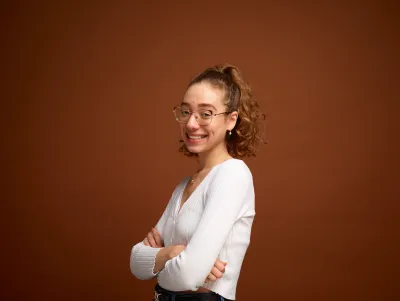 Kalila smiling at the camera