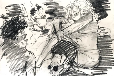 Illustration by Louis Netter women in bathing suits